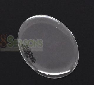 180 Clear Oval Epoxy Domes Resin Stickers 25x18mm