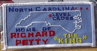 PLYMOUTH RICHARD PETTY RACING FORD DODGE NC LEVEL CROSS JACKET PATCH
