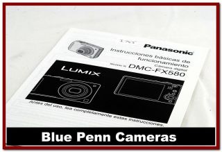 Instrucciones basicas de funcionamiento Panasonic Lumix DMC FX580