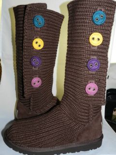 NEW KIDS UGG BOOT CLASSIC CARDY II CHOCOLAT 100% AUTHENTIC IN ORIGINAL