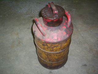 antique 5 gallon oil gas measurement can collectible memorabilia