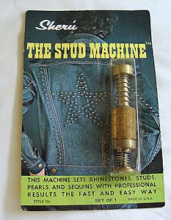 Vintage THE STUD MACHINE (set rhinestones etc)