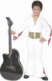 Childs Elvis Rock Star Halloween Party Costume (Size Large 10 12)