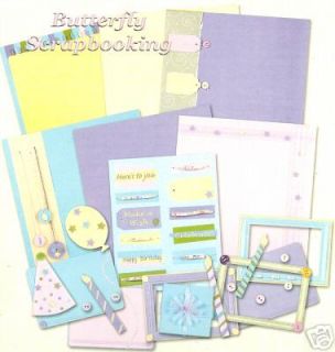 BIRTHDAY Collection 12X12 Scrapbook Kit COLORBOK NEW