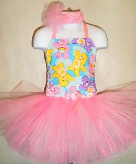 Care Bear Tutu Dress (Pageant, Birthday, Costume, Rainbow, Sunshine