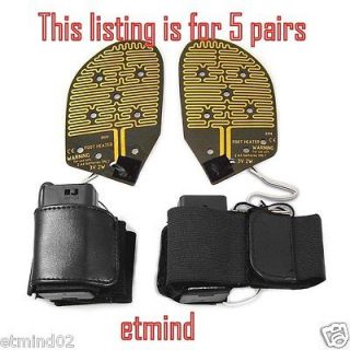 Feet Heated Shoe Inserts Footwear Warmer Boot Insoles Heater Cold Hot