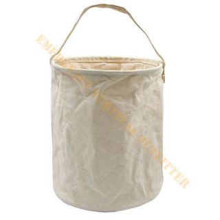Large 5 Gallon Canvas Water Bucket Collapsible Water & Food Container
