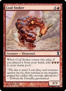 Coal Stoker X4 EX/NM Time Spiral MTG Magic Cards Red Common Mana