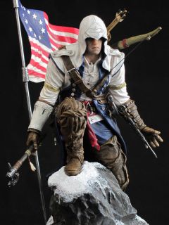 Creed III 3 Connor Statue (Limited Edition Game Statue & Flag) NEW
