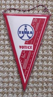 Votice Electronic Computer Punch Punched Card Technology Pennant Flag