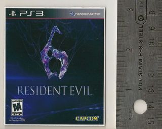Resident Evil 6 MAGNET, Sony Playstation 3 PS3