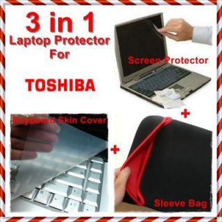 Satellite Screen Protector+Keyboard skin Silicon Cover+Sleeve Case
