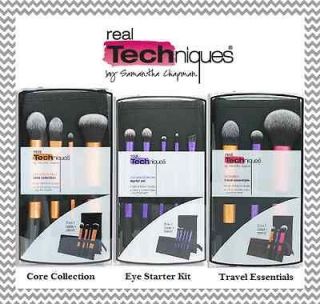 Real Techniques Makeup Brush Set Core Collection or Eye Starter Kit