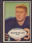 1953 Bowman Football #12 William Mc Coll Chicago Bears Near EX