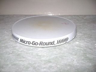 Microwave Oven MICRO GO ROUND Rotating PLATE *has a CHIP*
