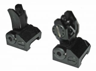 AXC Front & Rear Sight Combo Weaver Mount Flip Up Style
