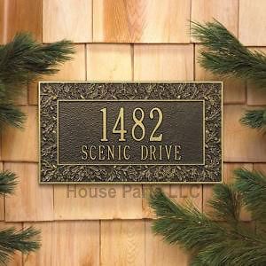 Whitehall PERSONALIZED HOUSE ADDRESS PLAQUE Oakleaf