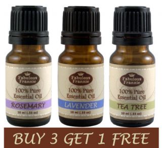 Buy 3 Get 1 Free 100% Pure Therapeutic Grade Essential Oils 10ml