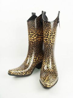 Corkys Rain Boots Rodeo Cheetah