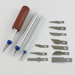 16PCS Hobby Razor Knife Set with Blades Cases Exacto Blades Fits Knife
