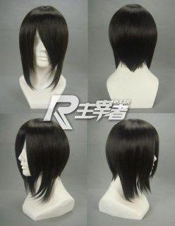 1403 Ash  Kuroshitsuji Sebastian Cosplay wig short Black COS wigs