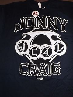 JOHNNY CRAIG JCAL Brass Knuckles T Shirt **NEW music band concert tour