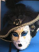 Masquerade CAPELLO FACE MASK Carnival Mardis Gras Costume Wall Hanging