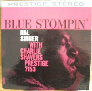 LP HAL SINGER  BLUE STOMPIN PRESTIGE FIRST PRESSING  RARE STEREO