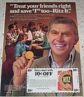 1978 ad Nabisco Ritz Crackers ANDY GRIFFITH ad