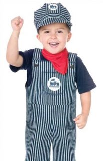 Toddler Train Engineer Conductor Kids Halloween Costume