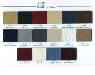 Elk Roof Cover Vinyl Material 16 Different Colors
