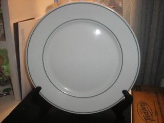 LUBIANA MADE IN POLAND GREEN TRIM SALAD PLATE
