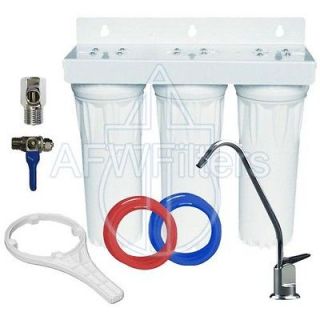 Drinking Water Filter 3 stage undersink sediment GAC carbon with