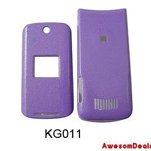 CELL PHONE COVER CASE FOR MOTOROLA KRZR K1 RAINBOW GLITTER ON PURPLE