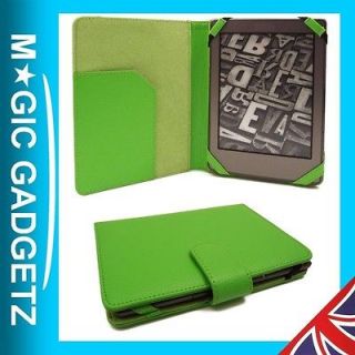 GREEN LEATHER BOOK CASE COVER WALLET FOR  KINDLE PAPER WHITE