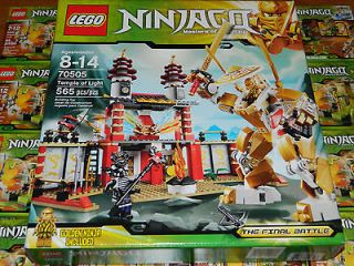 IN HAND 2013 New Lego Ninjago TEMPLE LIGHT SET 70505 Gold Ninja