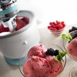 New KitchenAid KICA0WH Kica Ice Cream Maker Attachment Frozen Desserts