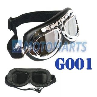 Aviator Pilot Goggles for Cruiser Chopper Motorcycle Scooter ATV Adult