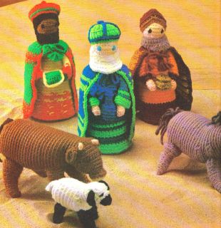 Crochet Pattern Xmas Nativity Scene 8   10 High