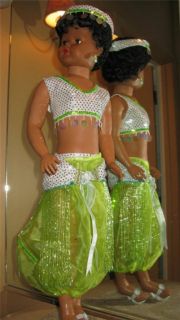 Custom Belly Dancer DREAM Jeannie 5pc SET fits 50s 30 Betty Bride