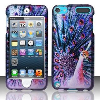 Bright Peacock Hard Cover Case For New Apple Ipod Touch 5 5g 5th Gen