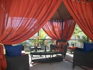 Patio Pizazz Outdoor Gazebo Drapes Curtains Furniture