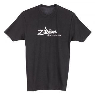 Zildjian Cymbals Slim Fit Classic Black Tee T Shirt   Sizes L XL Only