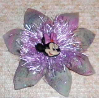 MINNIE MOUSE Hair Flower Clip Bow Custom Boutique Made in USA Disney