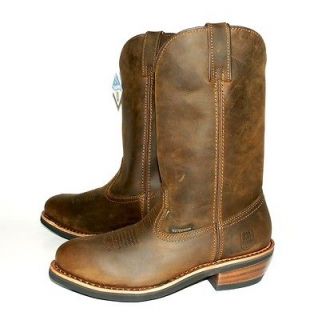 Waterproof Brown Oily Western (Steel Toe)Cowboy Work Boot Dan Post Man
