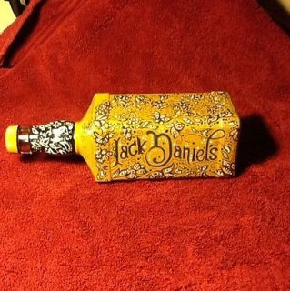 Original hand painted Jack Daniel bottle by german artist LOOK AT THE