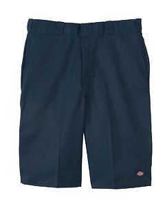 DICKIES MENS NAVY BLUE SHORTS 13 INCH CUT OFF SLIM FIT WAIST SIZE 28