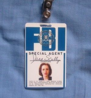 FBI id Card X Files Dana Scully Movie Props Cards Agent