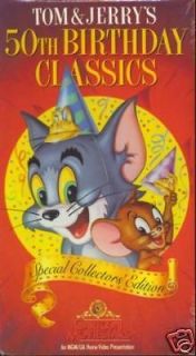 Tom and Jerrys 50th Birthday Classics VHS NEW, SEALED
