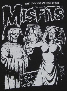 Return Of The MISFITS T shirt Danzig Horror Punk Tee Adult S,M,L,XL